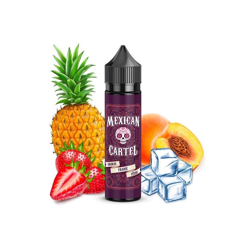 Ananas Fraise Pêche - Mexican Cartel - 50 ml et...