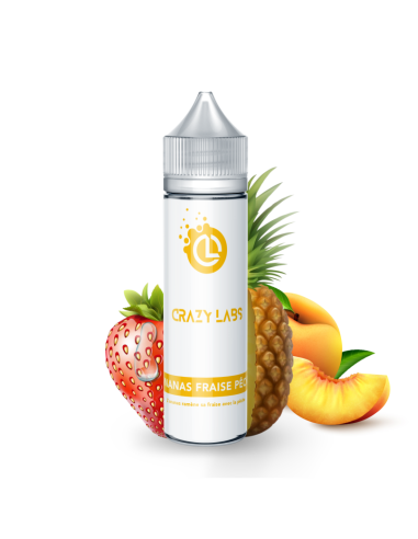 Ananas Fraise Pêche - Crazy Labs - 50 ml